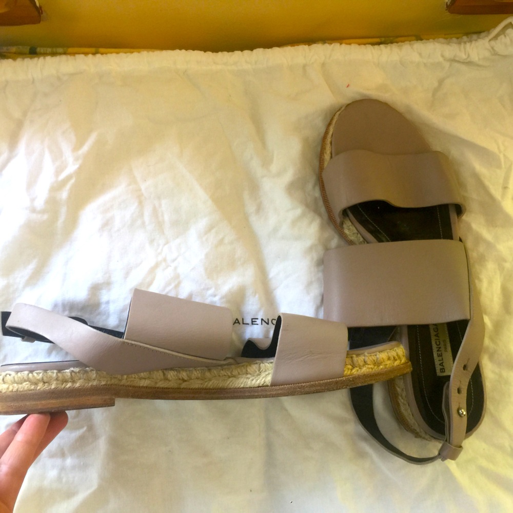 Balenciaga nude espadrilles
